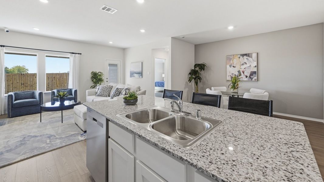 Representative furnished interior of a home built from the Harrison by D.R. Horton in Sweetwater Springs, Sherman (Image 9). Representative furnished interior of a home built from the Harrison by D.R. Horton in Sweetwater Springs, Sherman (Image 9).