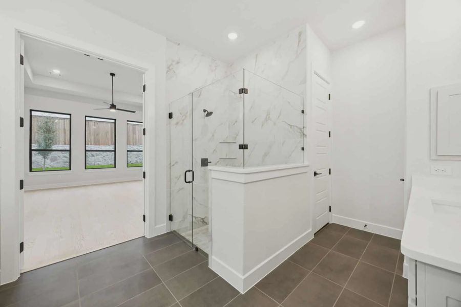 Representative furnished interior of a home built from the Danville by Chesmar Homes in Canyon Falls, Argyle (Image 12).