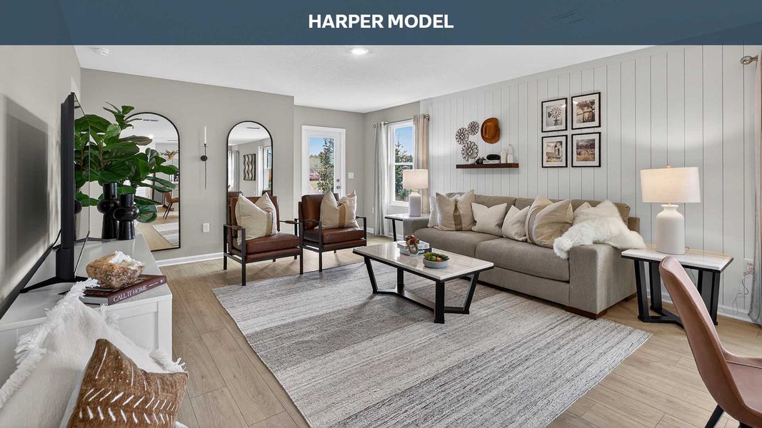 Representative furnished interior of a home built from the Harper by D.R. Horton in Diamond Springs, Jacksonville (Image 11).