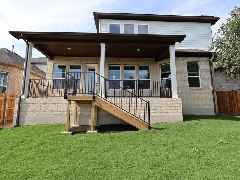 Exterior details and patio area of a home in Edgewood, Leander (Image 18). Exterior details and patio area of a home in Edgewood, Leander (Image 18).