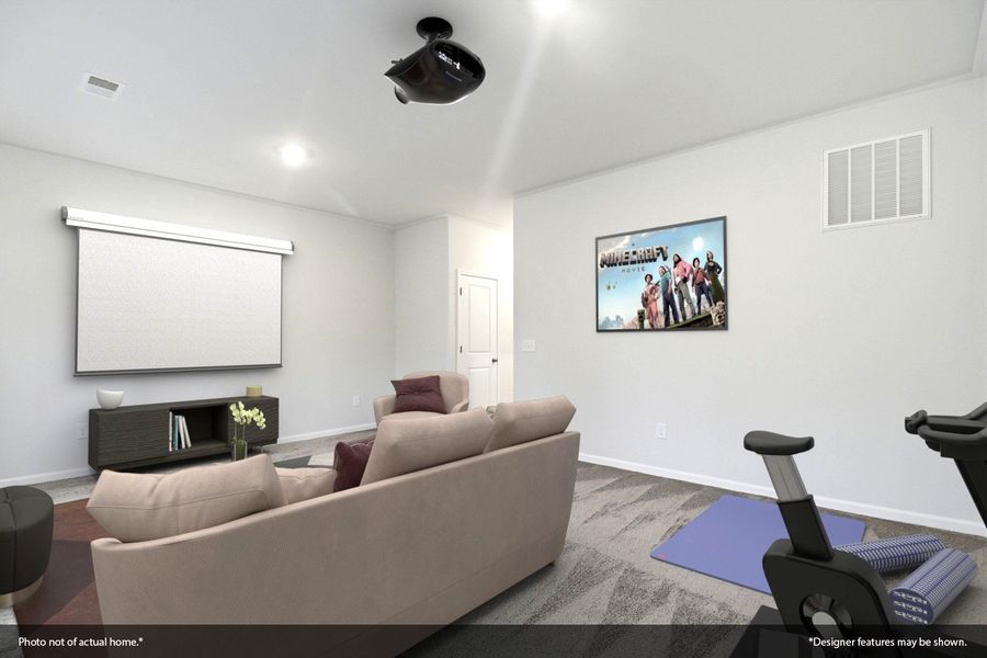 Furnished interior view inside a new home in Nichols Landing, Charlotte (Image 14).