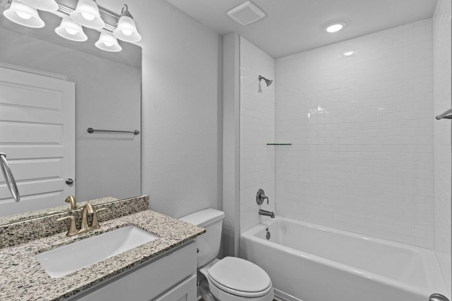 Furnished interior view inside a new home in River Ranch Trails, Dayton (Image 11). Furnished interior view inside a new home in River Ranch Trails, Dayton (Image 11).