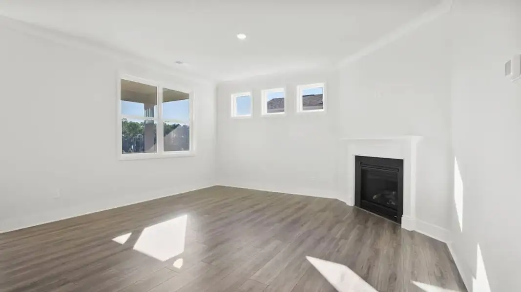 Representative unfurnished interior of a home built from the Bristol by D.R. Horton in Spring Ridge Reserve, Anderson (Image 26).