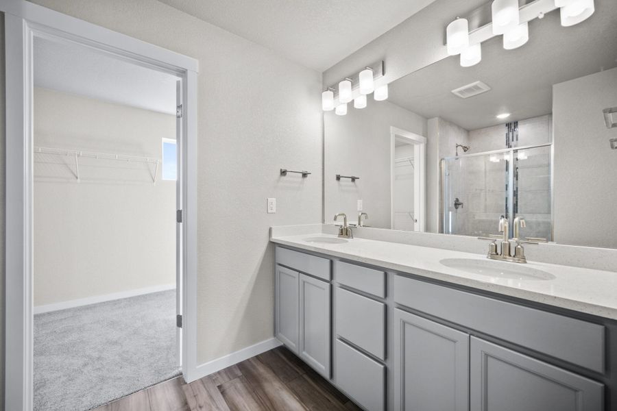 Representative furnished interior of a home built from the Currant by View Homes in The Glen, Colorado Springs (Image 9). Representative furnished interior of a home built from the Currant by View Homes in The Glen, Colorado Springs (Image 9).