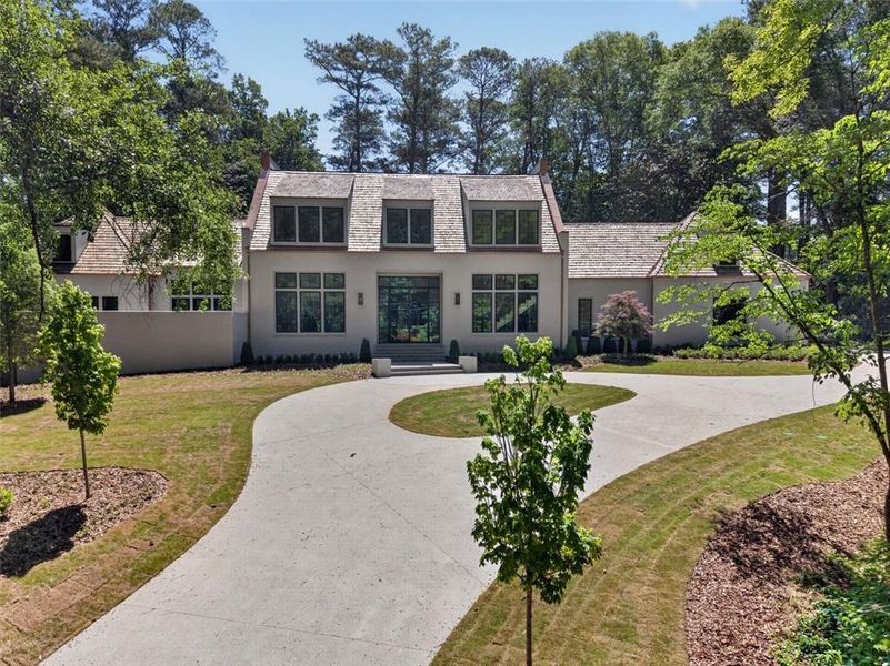 Front exterior of a new home in , Atlanta, GA, highlighting curb appeal (Image 2). Front exterior of a new home in , Atlanta, GA, highlighting curb appeal (Image 2).