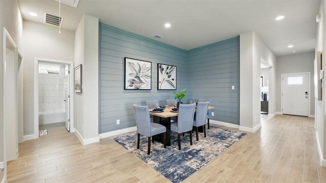 Furnished interior view inside a new home in Treeline, Justin (Image 12).