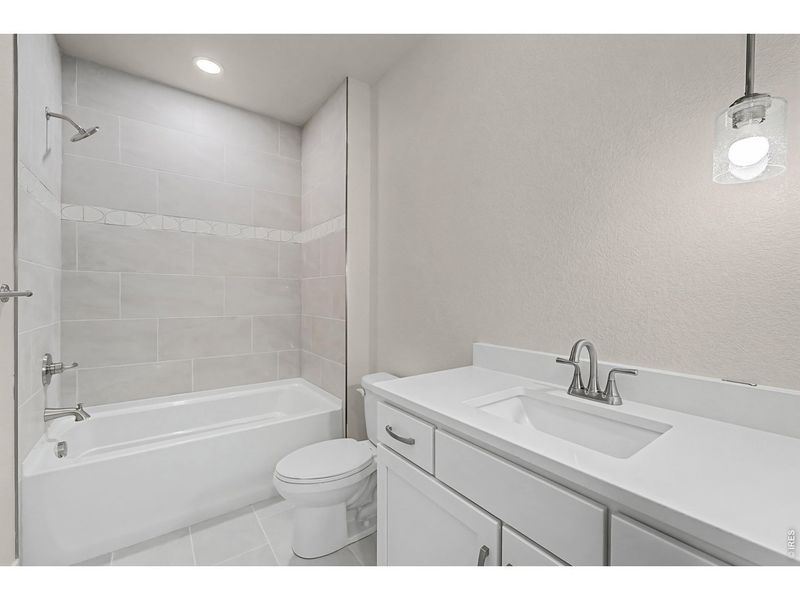 Furnished interior view inside a new home in The Lakes at Centerra - The Shores, Loveland (Image 6).