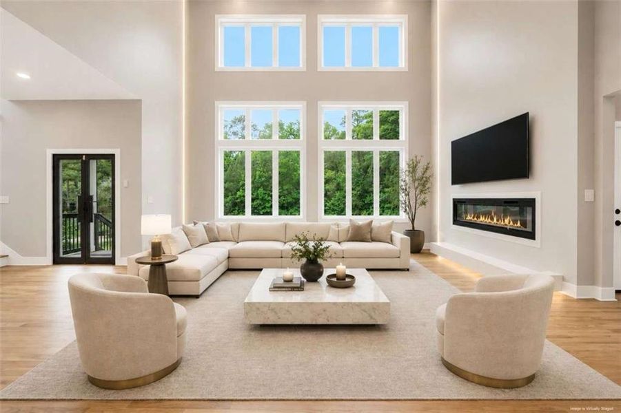 Furnished interior view inside a new home in , Atlanta (Image 53).