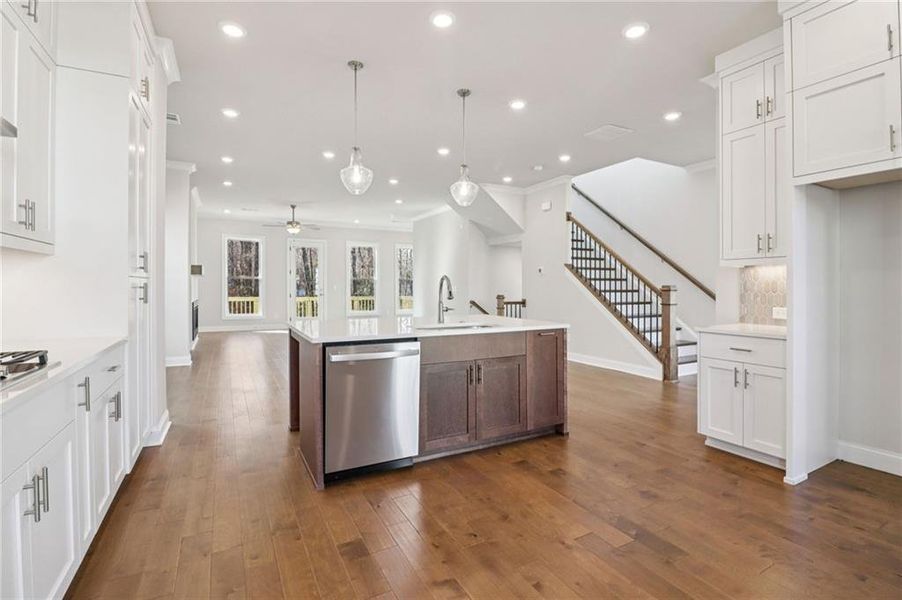 Furnished interior view inside a new home in Brackley Single Family, Cumming (Image 19). Furnished interior view inside a new home in Brackley Single Family, Cumming (Image 19).