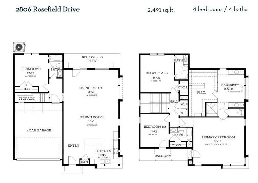 2D floor plan layout of this home in Avondale, Houston, TX (Image 3). 2D floor plan layout of this home in Avondale, Houston, TX (Image 3).