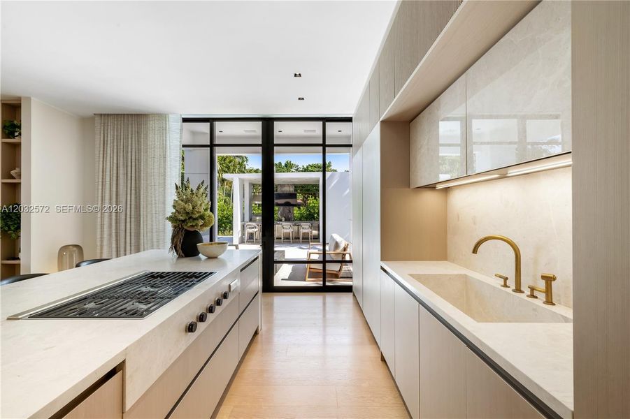 Kitchen open to terrace Kitchen open to terrace