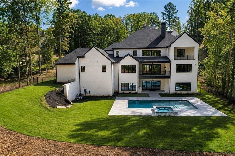 Exterior details and patio area of a home in , Alpharetta (Image 36).