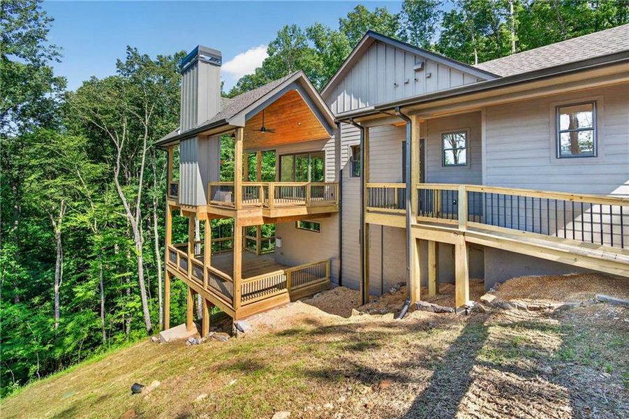 Exterior details and patio area of a home in , Ellijay (Image 35). Exterior details and patio area of a home in , Ellijay (Image 35).