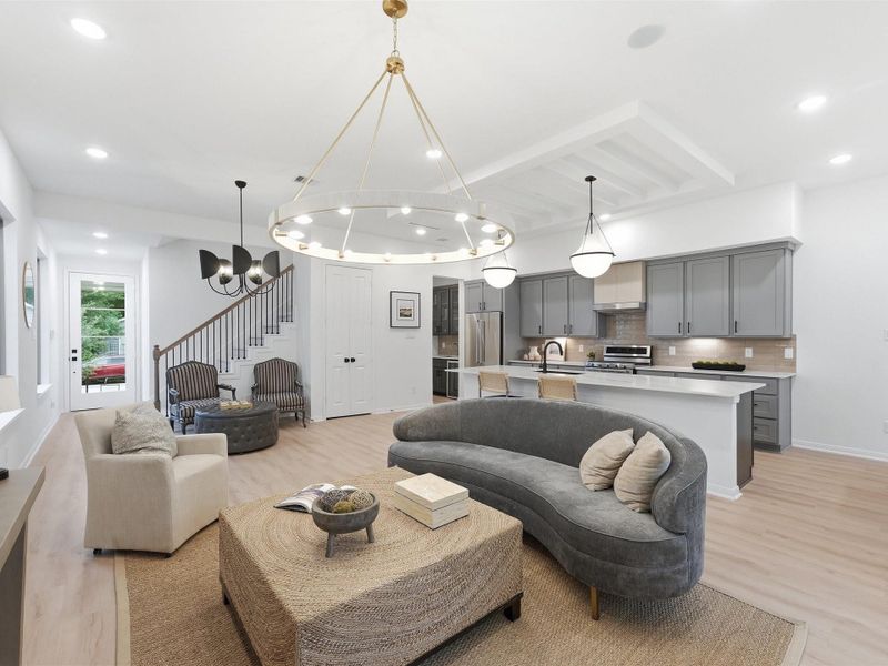 Furnished interior view inside a new home in , Houston (Image 36).