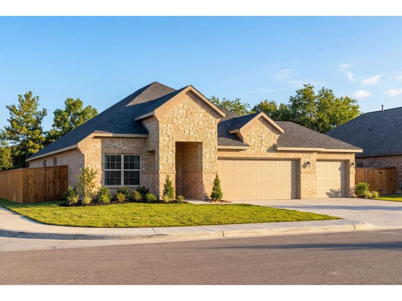 The Acadia B with 3-Car Garage