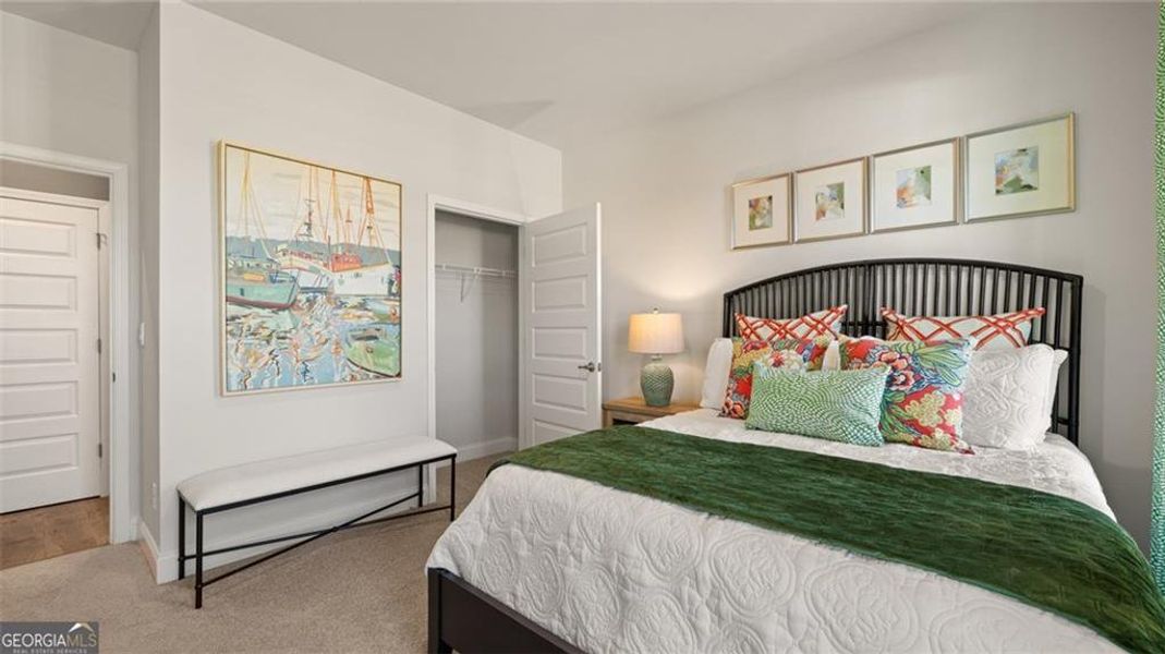 Furnished interior view inside a new home in Oak Ridge Meadows - Active Adult, Locust Grove (Image 4). Furnished interior view inside a new home in Oak Ridge Meadows - Active Adult, Locust Grove (Image 4).