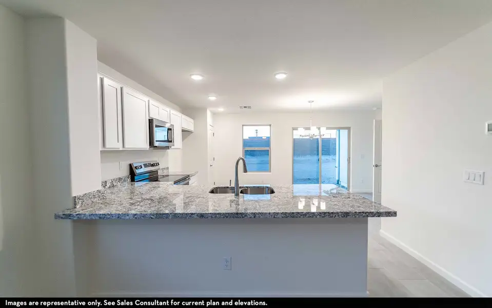 Furnished interior view inside a new home in Rancho Santa Rosa, Maricopa (Image 3).