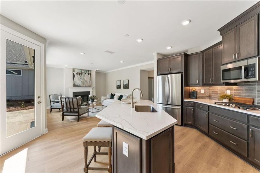 Furnished interior view inside a new home in The Courtyards at Redbud Lane, Canton (Image 11).