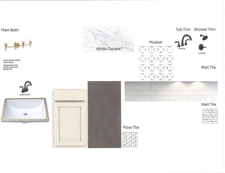 Main Bath Selections Main Bath Selections