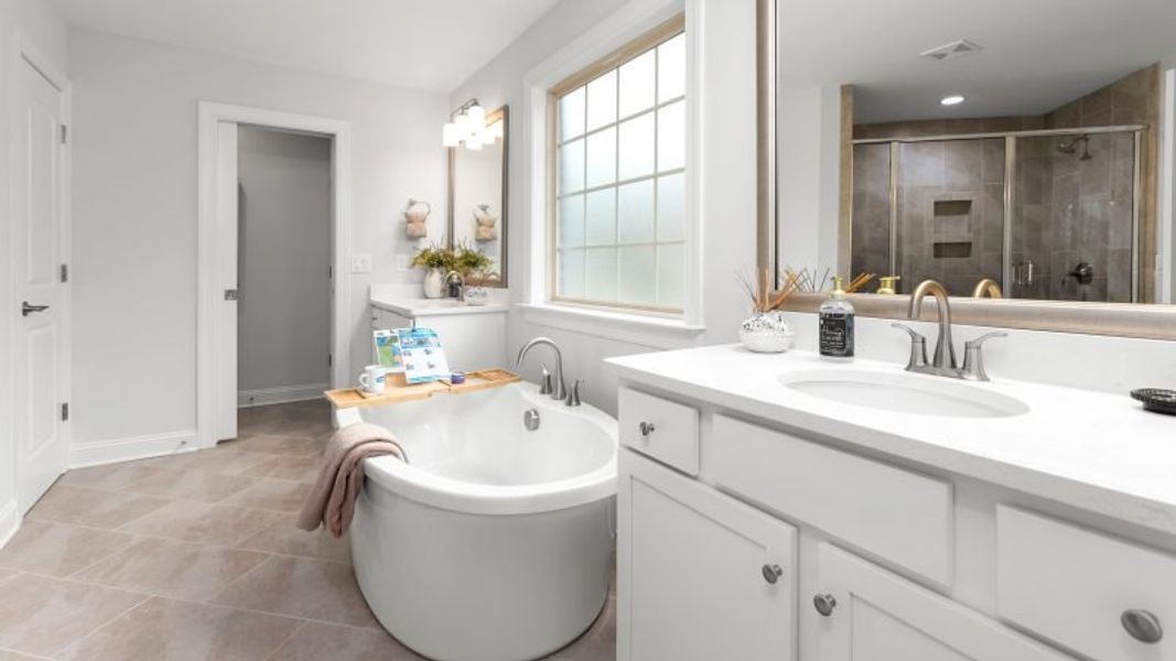 Furnished interior view inside a new home in Preserve at Carriage Cove, Oak Ridge (Image 46).