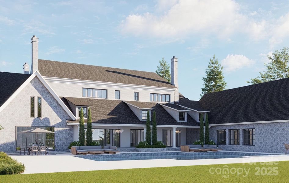 Front exterior of a new home in , Waxhaw, NC, highlighting curb appeal (Image 8).