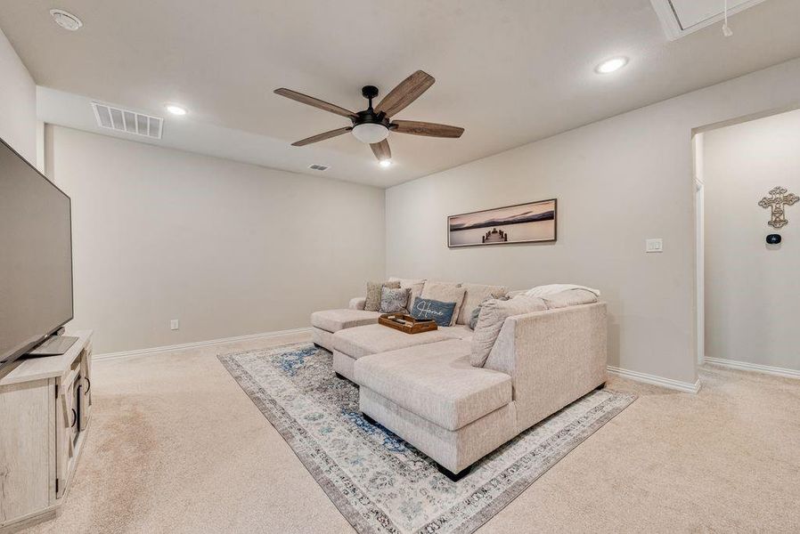 Furnished interior view inside a new home in , Flower Mound (Image 26).