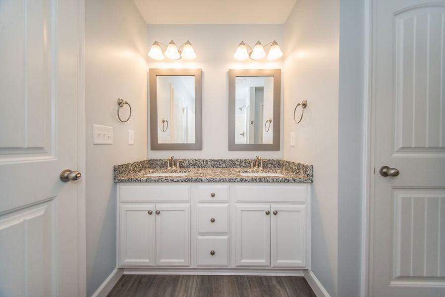 Representative furnished interior of a home built from the Franklin by Enchanted Homes in Guadalupe Heights, Seguin (Image 17).