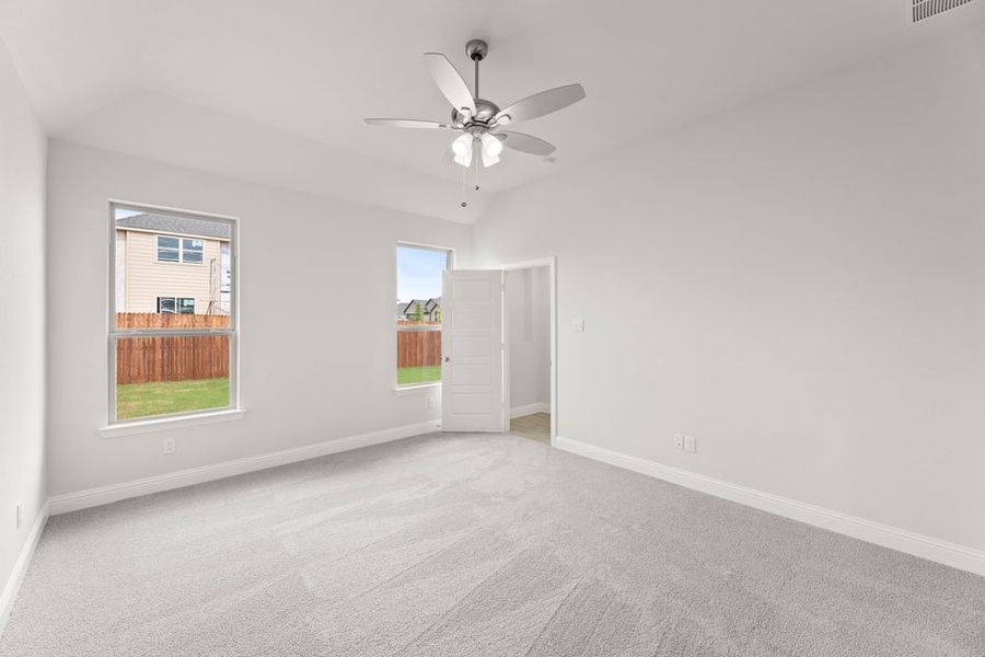 Representative exterior photo of a completed home built from the Winchester by Impression Homes in Timberbrook, Justin, TX (Image 13).