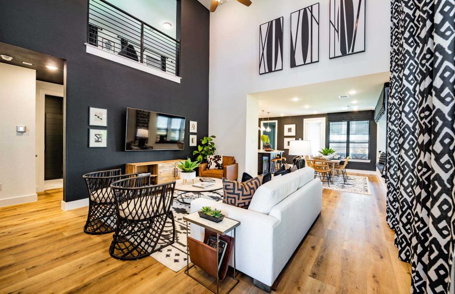 Representative Family Room - some options shown