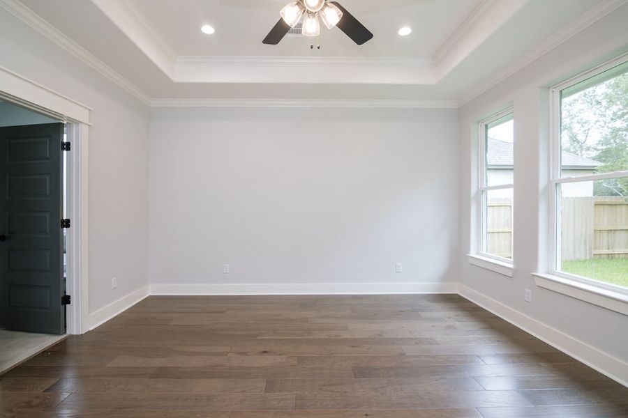 Representative unfurnished interior of a home built from the The Kaylee by Reece Homes in Pebble Creek, College Station (Image 44).