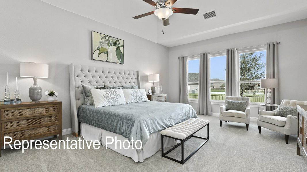 Furnished interior view inside a new home in Ridge Crossing, Waxahachie (Image 13).