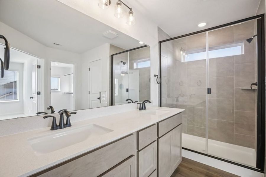 Furnished interior view inside a new home in Village At Manor Commons, Manor (Image 3).