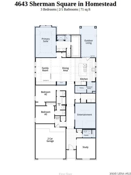 2D floor plan layout of this home in Homestead, Schertz, TX (Image 2). 2D floor plan layout of this home in Homestead, Schertz, TX (Image 2).