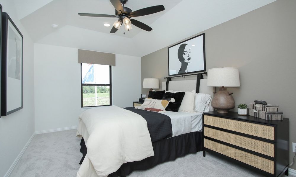 Representative furnished interior of a home built from the Lexington Series - Denton by Brightland Homes in Beamer Villas, Friendswood (Image 18).