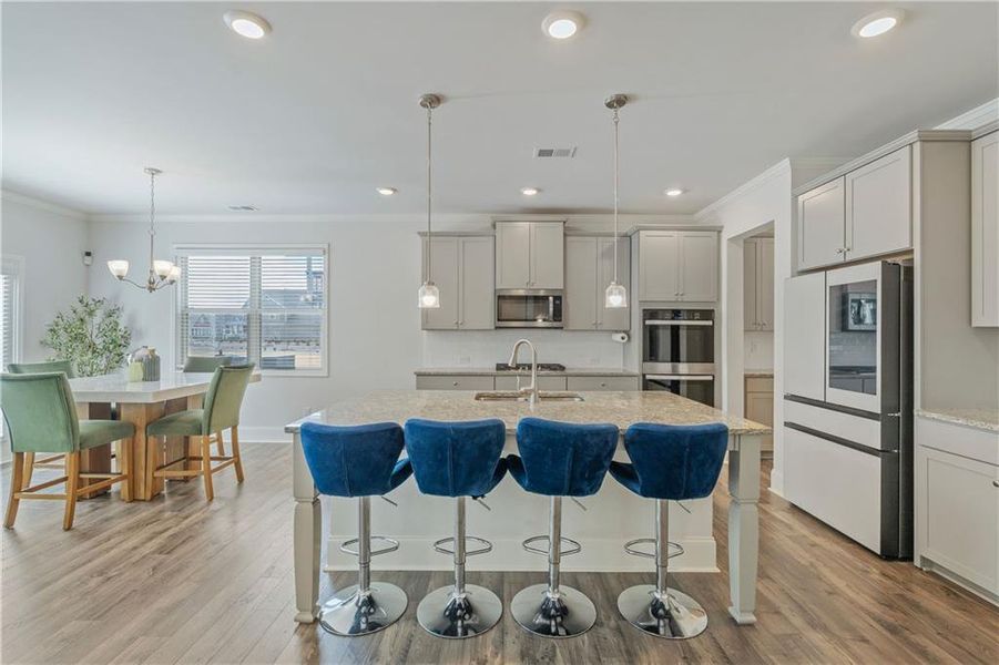Furnished interior view inside a new home in Tributary Village, Douglasville (Image 10).