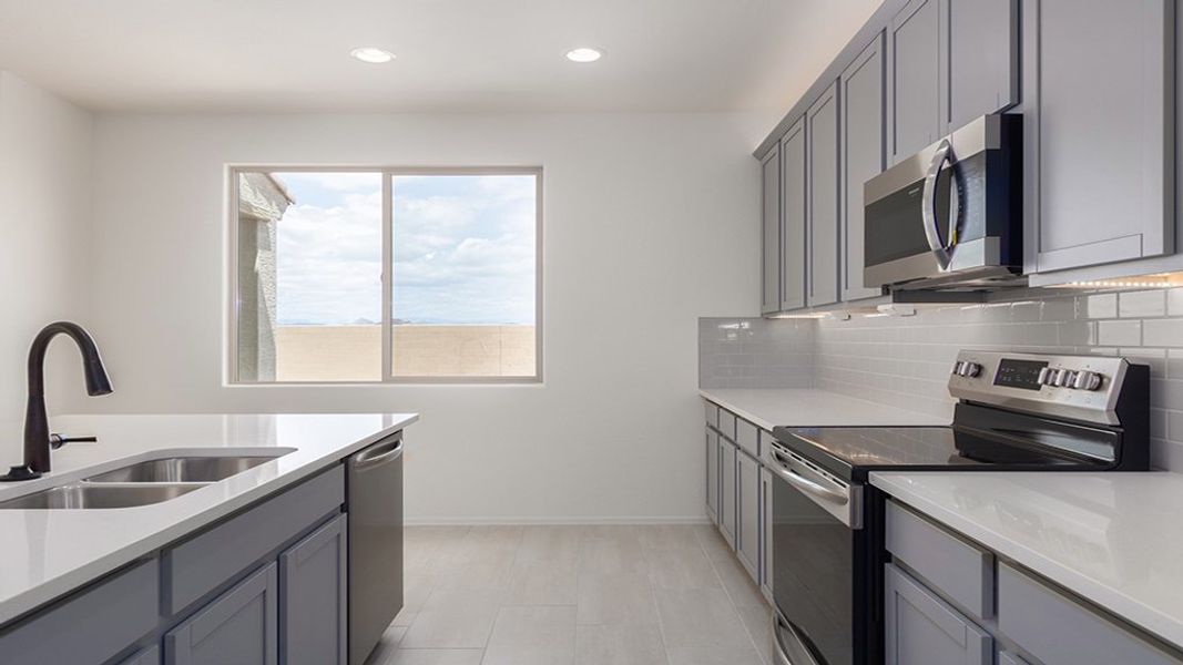 Representative furnished interior of a home built from the 45RM4 by Taylor Morrison in Almeria at Rancho Mercado, Surprise (Image 7).