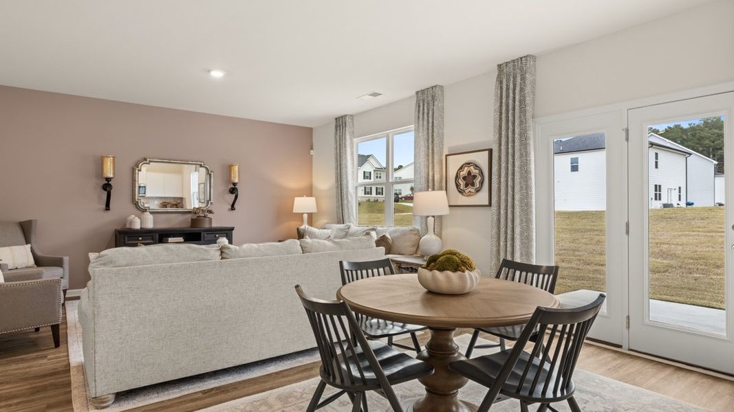 Representative furnished interior of a home built from the Hamlin by D.R. Horton in Oakchase at Hampton, Hampton (Image 9).