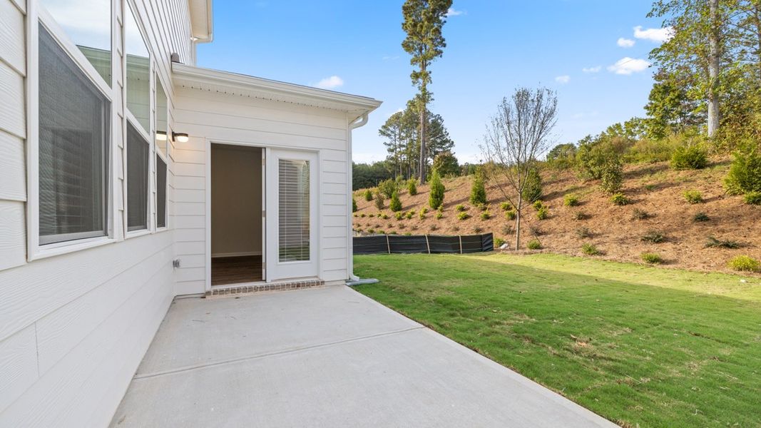 Representative exterior details of a home built from the Darwin by D.R. Horton in Poplar Preserve, Newnan (Image 2).