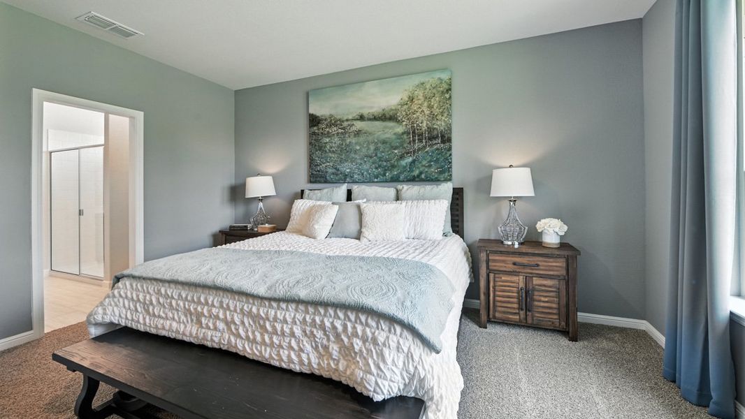 Furnished interior view inside a new home in Monarch at the Meadows, Krum (Image 16).