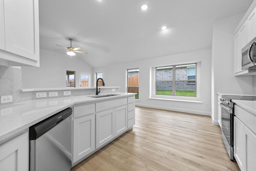Representative furnished interior of a home built from the Sherwood by Cheldan Homes in Sunset Ridge, Keene (Image 42). Representative furnished interior of a home built from the Sherwood by Cheldan Homes in Sunset Ridge, Keene (Image 42).