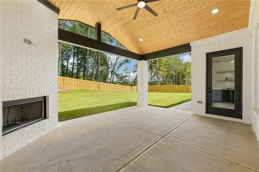 Exterior details and patio area of a home in , Hoschton (Image 30).
