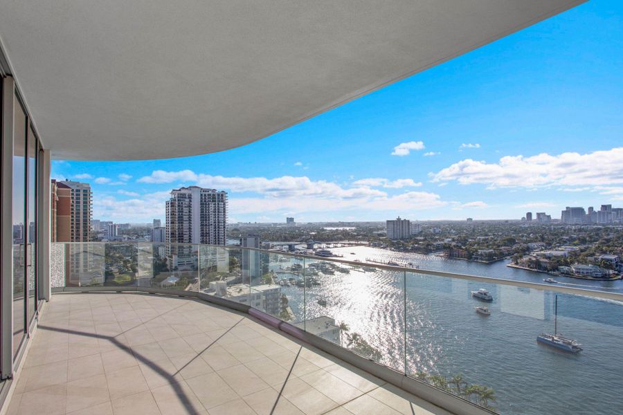 Owner’s suite view from the balcony Owner’s suite view from the balcony