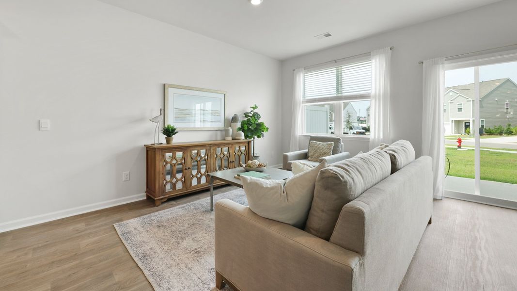 Representative furnished interior of a home built from the Dillon by D.R. Horton in The Towns at Blue Jay, Rincon (Image 10).