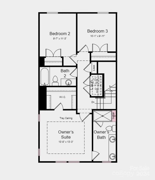 Floor Plan - Structural Option Added: Ledge to owner's bath shower