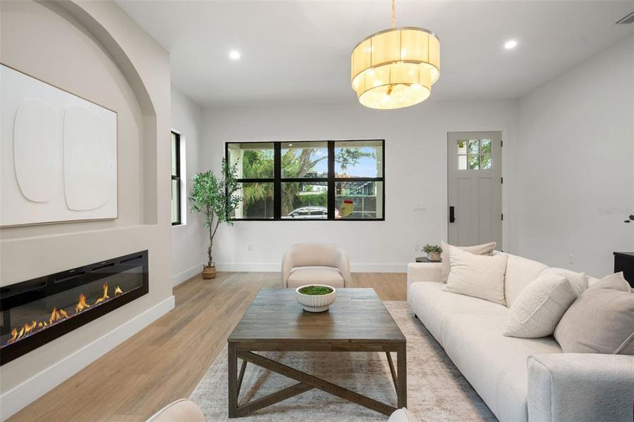 Furnished interior view inside a new home in , Tampa (Image 12).