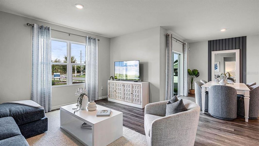 Furnished interior view inside a new home in Lake Deer Estates, Poinciana (Image 14). Furnished interior view inside a new home in Lake Deer Estates, Poinciana (Image 14).