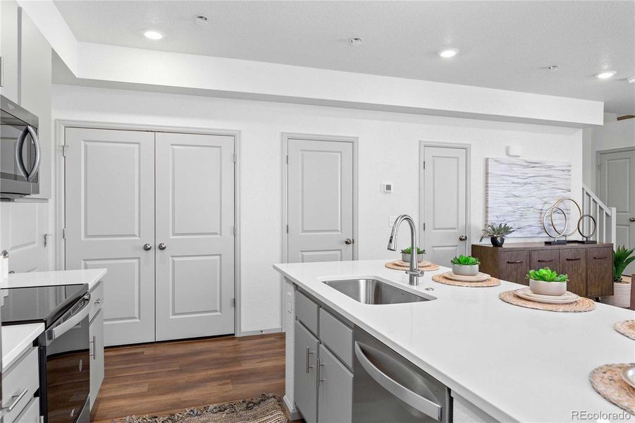 Furnished interior view inside a new home in Green Valley Ranch, Aurora (Image 23).