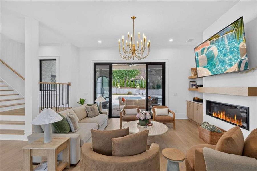 Furnished interior view inside a new home in , Hoschton (Image 20).