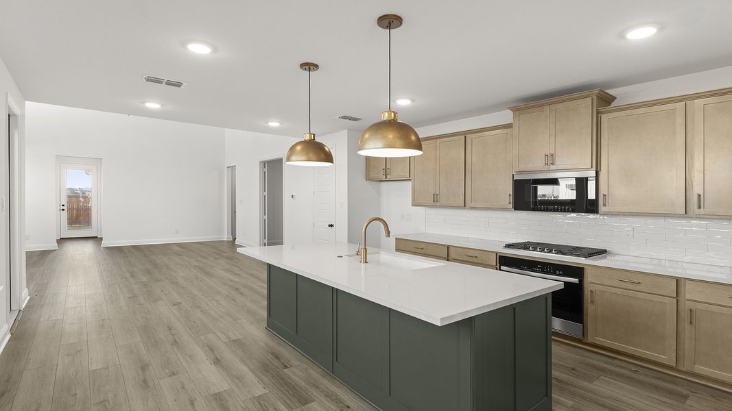 Furnished interior view inside a new home in Hillside Village 40s, Celina (Image 7).