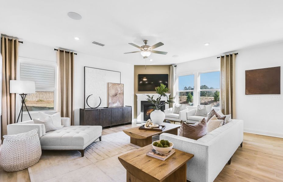 Furnished interior view inside a new home in Haverhill Estates, Dacula (Image 7).